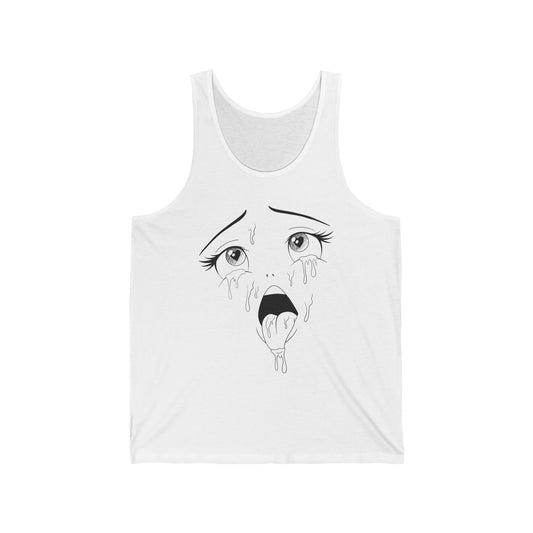 Anime Ahegao Face Manga Unisex Jersey Tank