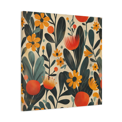 Canvas Print - Mid Century Modern Floral Art