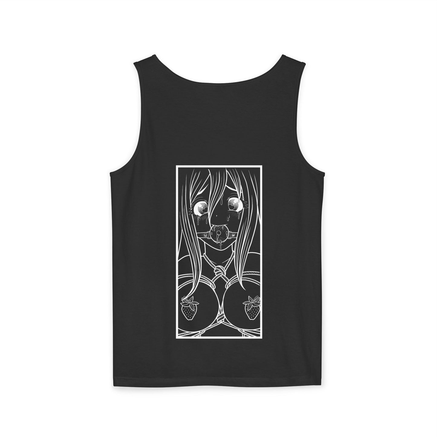 Art By Berry anime manga BDSM inspired panel Unisex Garment-Dyed Tank Top