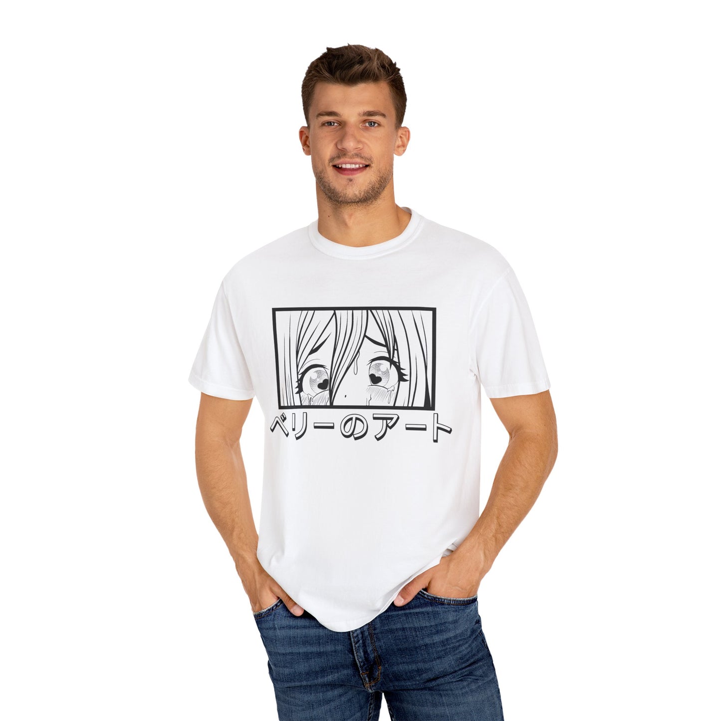 Art By Berry anime manga BDSM inspired panel Unisex Garment-Dyed T-shirt