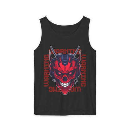 Tank Top - Cyberpunk Skull Machine Design