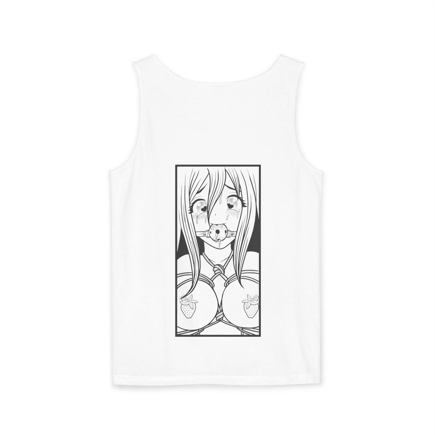 Art By Berry anime manga BDSM inspired panel Unisex Garment-Dyed Tank Top