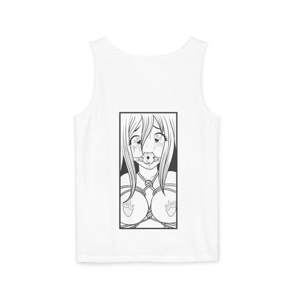 Art By Berry anime manga BDSM inspired panel Unisex Garment-Dyed Tank Top