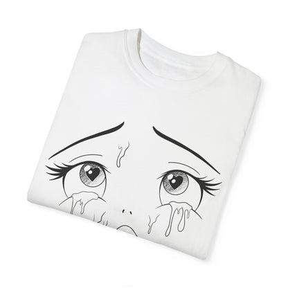 Anime Ahegao Face Manga  Unisex Garment-Dyed T-shirt