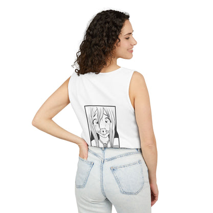 Art By Berry anime manga BDSM inspired panel Unisex Garment-Dyed Tank Top