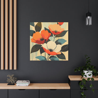 Canvas Print - Mid Century Modern Floral Art