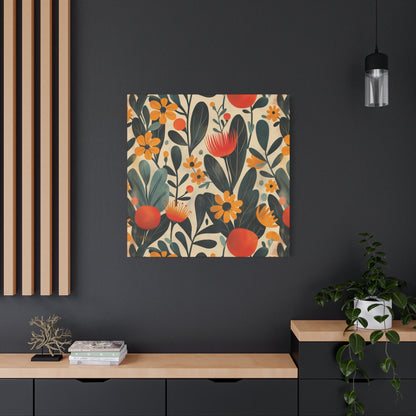 Canvas Print - Mid Century Modern Floral Art