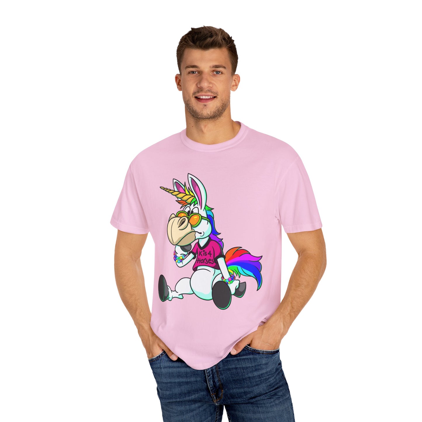 K is For Horses Unisex Garment-Dyed T-shirt